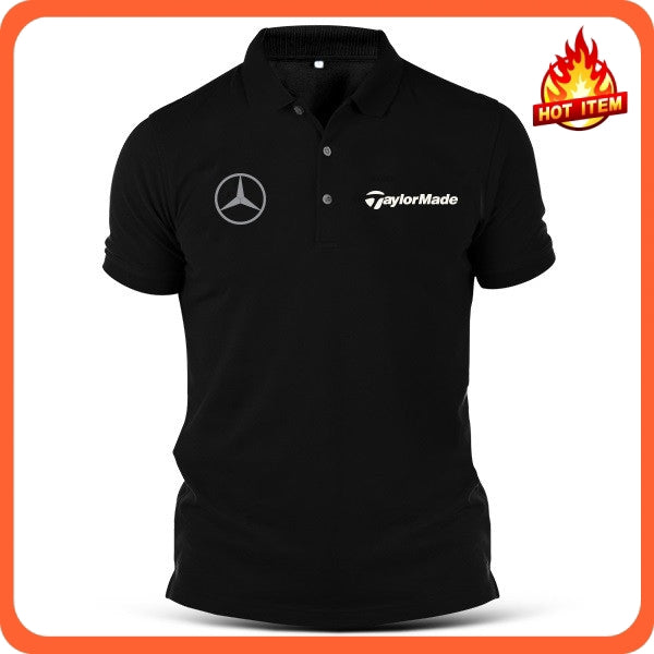 Taylormade Mercedes Golf Embroidery Polo T Shirt Wood Iron Driver Wedge Putter Swing Hybrid Ball Cap Tee Sand Masters