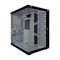 1STPLAYER Steampunk SP8 ATX RGB Tempered Glass Gaming Casing Chassis (Black/White)