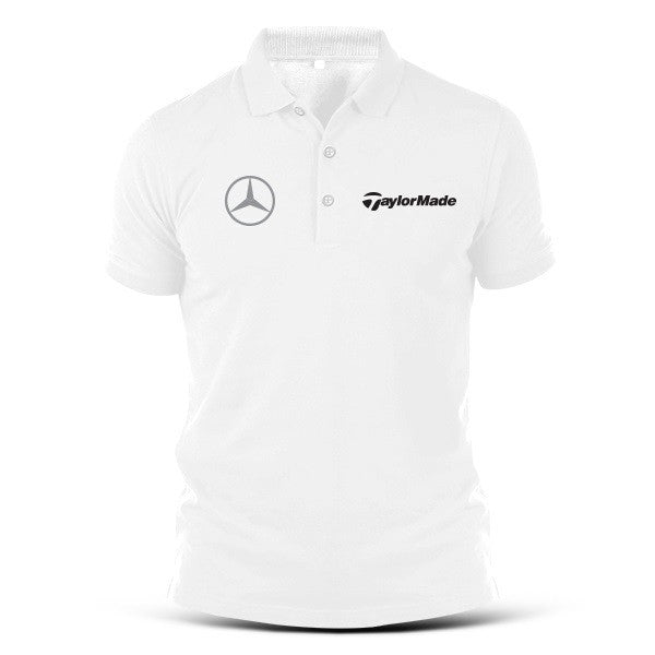 Taylormade Mercedes Golf Embroidery Polo T Shirt Wood Iron Driver Wedge Putter Swing Hybrid Ball Cap Tee Sand Masters